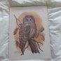 Vintage Great Horned Owl Art Print by Paul C. Connor, Arthur Kaplan Co. NY