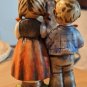 Hummel Figurine-BIRTHDAY SERENADE-#218- TMK4-Boy w/accordion-Girl w/horn Goebel