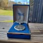 Vintage Blackinton Pewter Aquarius Chain & Pendant Necklace In Box USA