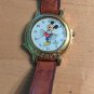 Lorus Quartz Disney Watch Japan Movmnt V421 0061 R2 Original Brown leather strap