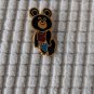 1980 Moscow Russia Summer Olympic Games Mascot Misha Bear Enamel Lapel Pin VTG