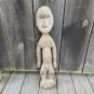 Primitive Wood Hand Carved Primitive Man Statue.