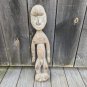Primitive Wood Hand Carved Primitive Man Statue.