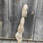 Primitive Wood Hand Carved Primitive Man Statue.