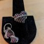 BBJ Hearts 925 White And Red CZ 925 Sterling Silver Ring size 9 And Earrings Set