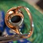Beautiful Vintage 14k Yellow Gold Jasperware Wedgwood Green Ring Size 9