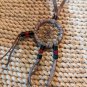Leather Straps And Beads Genuine Medicine Wheel Dream Catcher Necklace