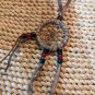 Leather Straps And Beads Genuine Medicine Wheel Dream Catcher Necklace