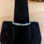 Vintage 925 Sterling Silver Red Clear Blue Stones HEART Shaped RING Size 9