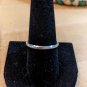 Vintage 925 Sterling Silver Red Clear Blue Stones HEART Shaped RING Size 9