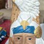 Native American With White Eagle Ceramic Figurine Approx 11" Tall