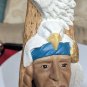 Native American With White Eagle Ceramic Figurine Approx 11" Tall