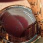 Diamonique CZ Round Two Bezels Bracelet Strap Watch 6"-7-1/2" Gold-tone