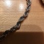 Vintage Sterling Silver Rope Bracelet