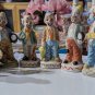 Vintage 11 Clowns Figurines Collection Lot Made In Taiwan Aprox 5" tall each