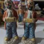 Vintage 11 Clowns Figurines Collection Lot Made In Taiwan Aprox 5" tall each