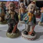Vintage 11 Clowns Figurines Collection Lot Made In Taiwan Aprox 5" tall each