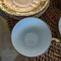 Gold Plated, Demi Tasse Espresso Set with 5 Cup, 5 Saucer, Sugar Bowl, and Cream