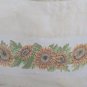 Vintage ARTMORE Cross Stitch Decorative Tote Bag sunflowers