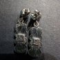 Vintage Year "2000" Metal Dangling Silver Tone Earrings