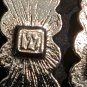 Vintage Year "2000" Metal Dangling Silver Tone Earrings