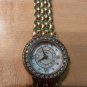 DMQ cz Ladies Gold Tone Mother of Pearl Watch - Model DQ1183