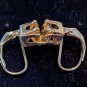 2Ct Princess Cut Yellow Citrine Stud Earrings 925 Sterling Silver