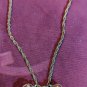 Intricate All Metalic Butterfly Rope 18" Pendant Necklace