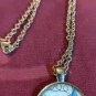 Silverstone Hummingbird Round Domed Necklace