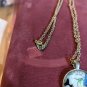 Silverstone Hummingbird Round Domed Necklace