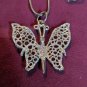 Monarch Butterfly Pendant Necklace