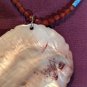 Beaded Etched Shell Necklace