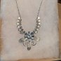 Vintage Silver Sterling And Rhinestone Necklace