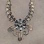 Vintage Silver Sterling And Rhinestone Necklace