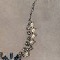 Vintage Silver Sterling And Rhinestone Necklace