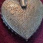 Pink Heart Double Pendant Cubic Zirconia Sterling Silver .925