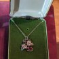Vintage Berwin Marked 925 Sterling Silver Italy Pendant Necklace In Original Box