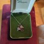 Vintage Berwin Marked 925 Sterling Silver Italy Pendant Necklace In Original Box