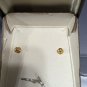Vintage 14kt Earwire Genuine Jade Pierced Earrings In Original Box