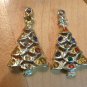 Two Vintage Christmas Trees Pendant