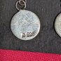 STERLING SILVER ROUND CROSS  PEARL accent  DROP DANGLE PIERCED EARRINGS 925