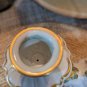 Vintage Pair of German Capodimonte Dresden Floral Candle Holders & Gold Guilt