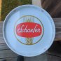 VINTAGE BAR 12" SCHAEFER AMERICA,  BEER METAL SERVING TRAY WHITE