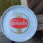VINTAGE BAR 12" SCHAEFER AMERICA,  BEER METAL SERVING TRAY WHITE