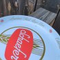 VINTAGE BAR 12" SCHAEFER AMERICA,  BEER METAL SERVING TRAY WHITE