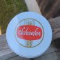 VINTAGE BAR 12" SCHAEFER AMERICA,  BEER METAL SERVING TRAY WHITE