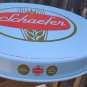VINTAGE BAR 12" SCHAEFER AMERICA,  BEER METAL SERVING TRAY WHITE