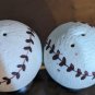Pair Baseball Lego Korea Salt And Pepper Shakers Mid Century Modern Retro VTG