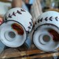 Pair Baseball Lego Korea Salt And Pepper Shakers Mid Century Modern Retro VTG