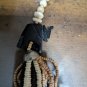 BoHo African carved elephant & wood bead Multi Strand Beaded Necklace 24â